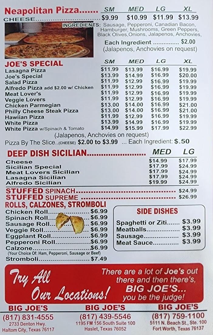 Big Joe's Pizza & Pasta